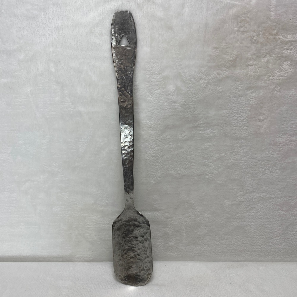 VTG‎ Homemade Hammered Metal Spoon Server Scoop Rustic Kitchen Utensil Farmhouse